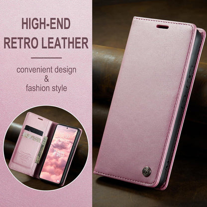 Xiaomi Redmi Note 13 Pro Plus 5G Handyhülle Premium Leder Flip Case Rose Gold
