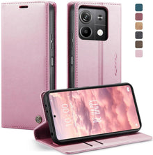 Xiaomi Redmi Note 13 5G Handyhülle Leder Flip Case Magnet