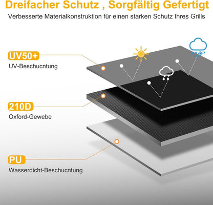 Fahrradabdeckung wasserdicht 210D Oxford-Gewebe 210x110x95cm