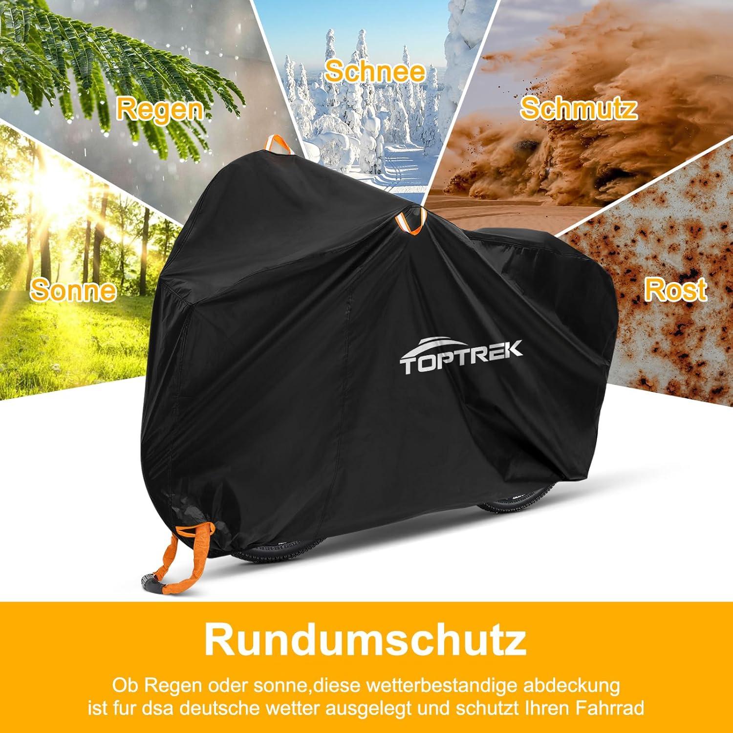 Fahrradabdeckung 2 Fahrräder Wasserdicht 210D Oxford-Gewebe