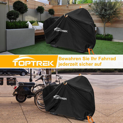 Fahrradabdeckung wasserdicht 210D Oxford-Gewebe 210x110x95cm