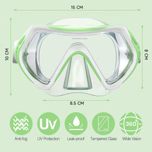 Taucherbrille Kinder Schwimmbrille Schnorchelmaske Jungen
