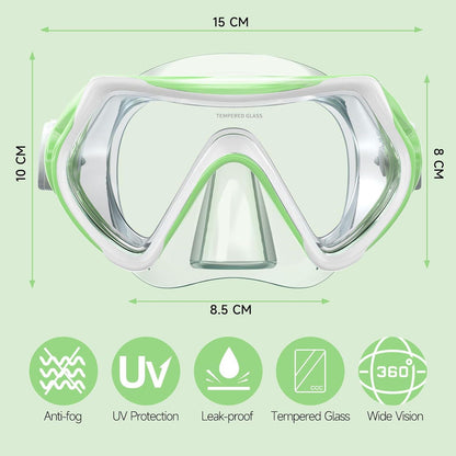 Taucherbrille Kinder Schwimmbrille Schnorchelmaske Jungen