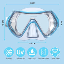 Findway Taucherbrille Kinder 180°Panorama HD Anti Nebel 4-16