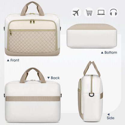 17,3 Zoll Laptoptasche für Damen Business Notebook Aktentasche Schwarz
