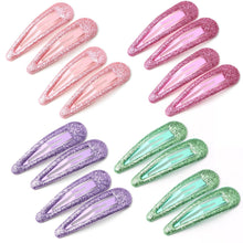 Glitzer Haar Schnappclips Set für Mädchen Kinder