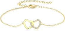 GW Armband Damen Herz Anhänger Zirkonia Silber Schmuck