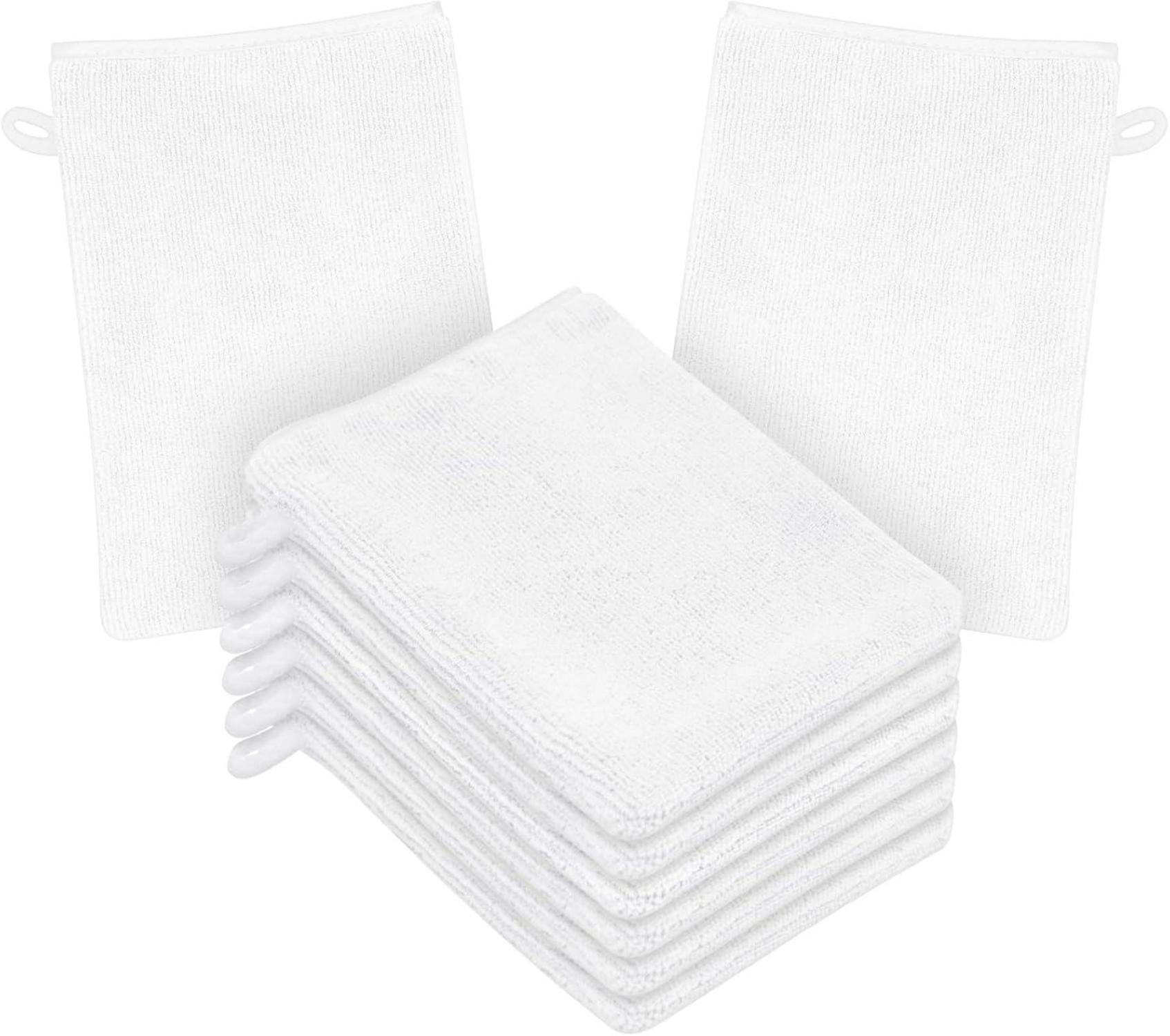 Mikrofaser Waschhandschuhe 8er Set für Make-up-Entfernung