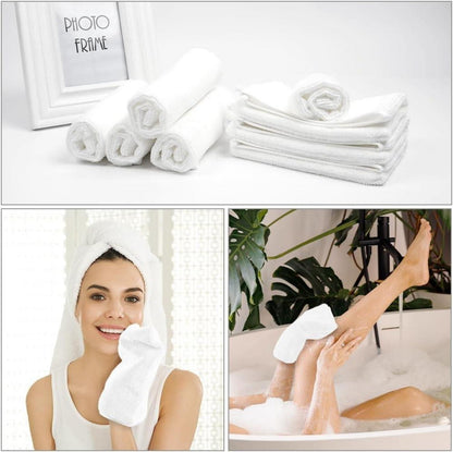 8er Set Mikrofaser Waschhandschuhe 20x15CM für Make-up-Entfernung