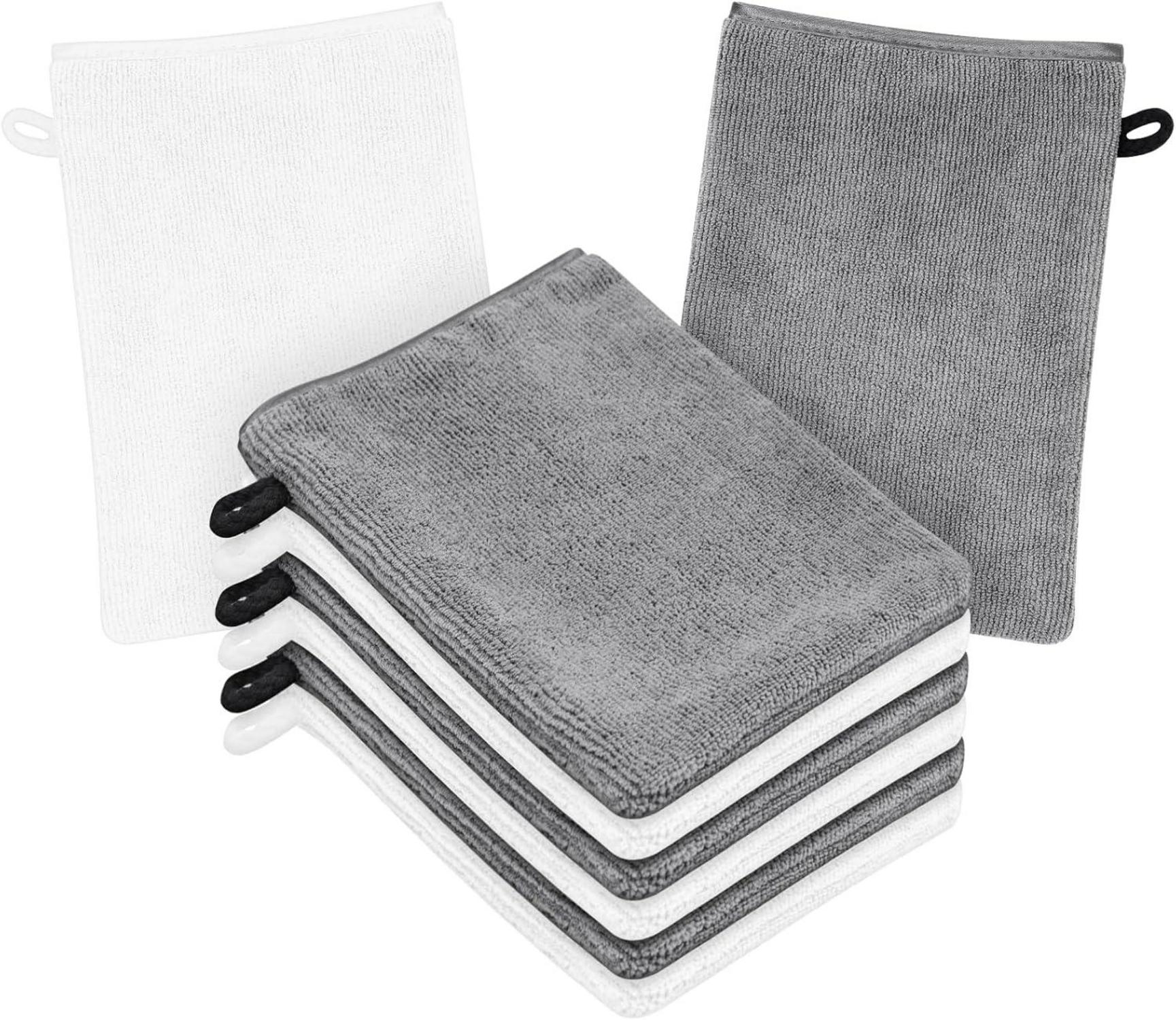 8er Set Mikrofaser Waschhandschuhe für Make-up Entfernung