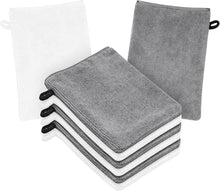 8er Set Mikrofaser Waschhandschuhe für Make-up Entfernung