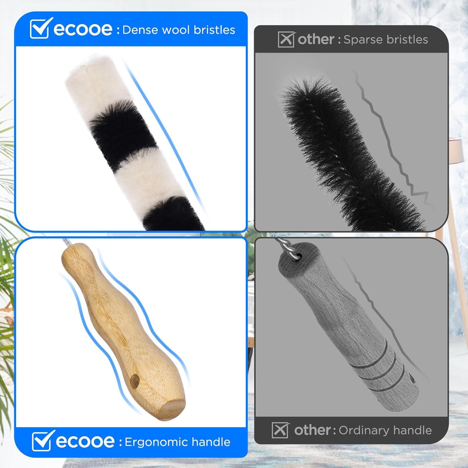 Heizkörperbürste Ziegenhaar flexibel 120cm mit Schutzschlauch