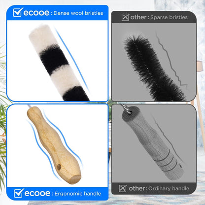 Heizkörperbürste Ziegenhaar flexibel 120cm mit Schutzschlauch