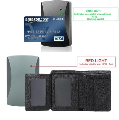 RFID-Herren Geldbörse aus echtem Leder mit großer Kapazität
