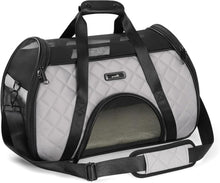 Pecute Katzentransporttasche Flugzeugfreundlich Grau Mesh-Material