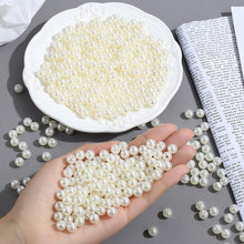 8mm Weiße Kunstperlen 500 Stück Bastelperlen Set DIY Schmuck