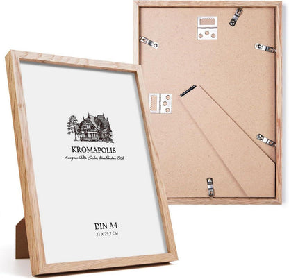 Bilderrahmen Set Din A4 Holz Natur Eiche Modern 2er Pack 21x29,7cm