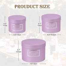 3er Set Runde Flowerbox Schwarz Ø15/17/20cm mit Deckel