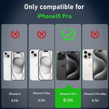 360 Grad iPhone 15 Pro Hülle Stoßfest Glas Kameraschutz Blau