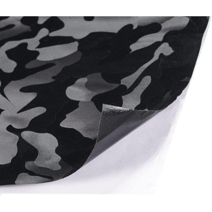 Auto Folie Camouflage Schwarz Glänzend – Selbstklebend 300x152cm