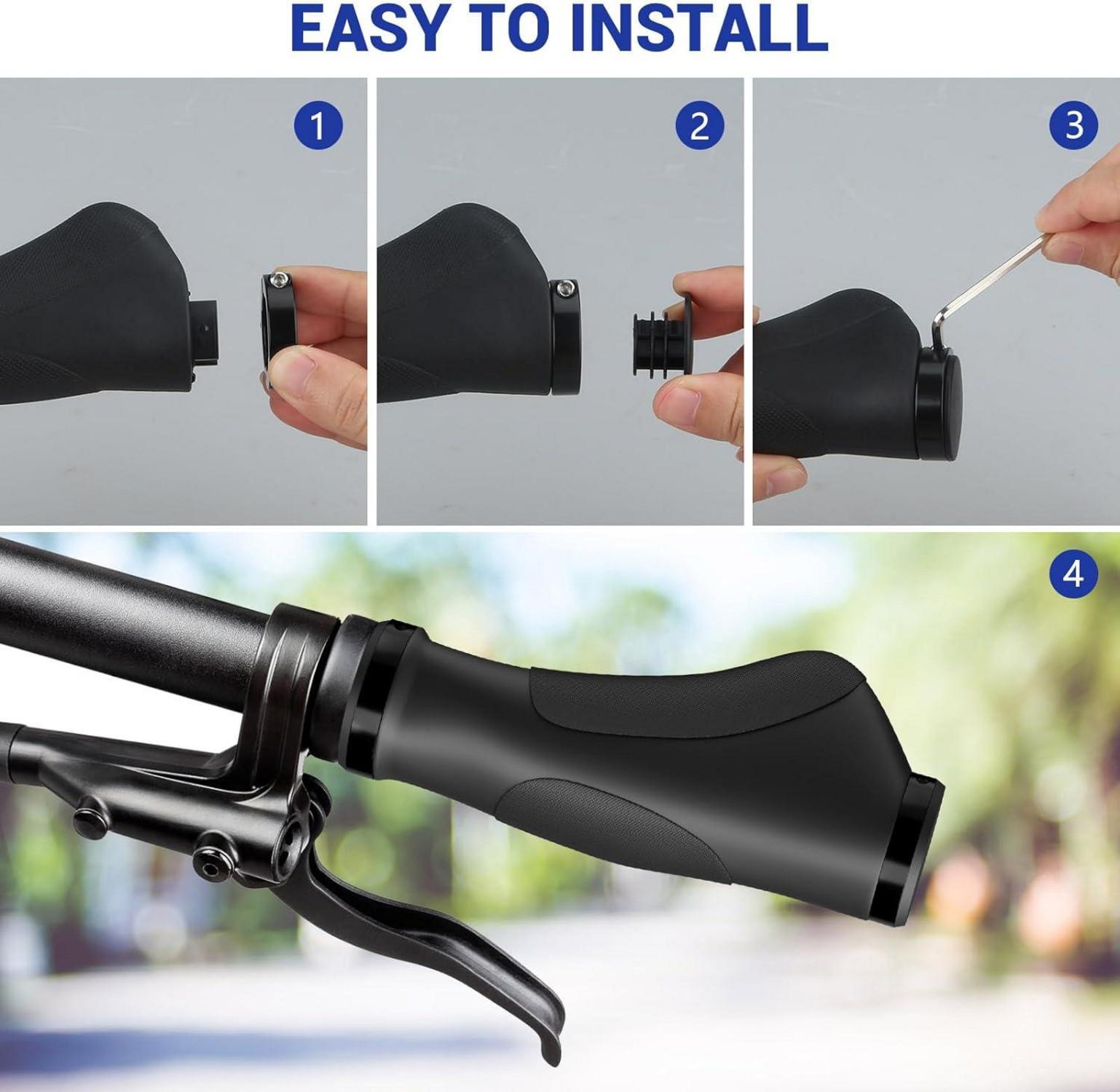 Fahrradgriffe MTB Rutschfester Ergonomisch Design 22.2 mm E-Bike