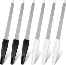 6 Stück Metall Nagelfeilen feine Körnung Tragbar