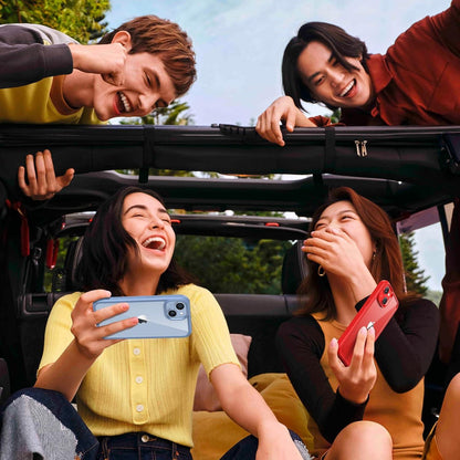 Kmofizle iPhone 14 Hülle 360 Grad Fullbody Stoßfest Blau