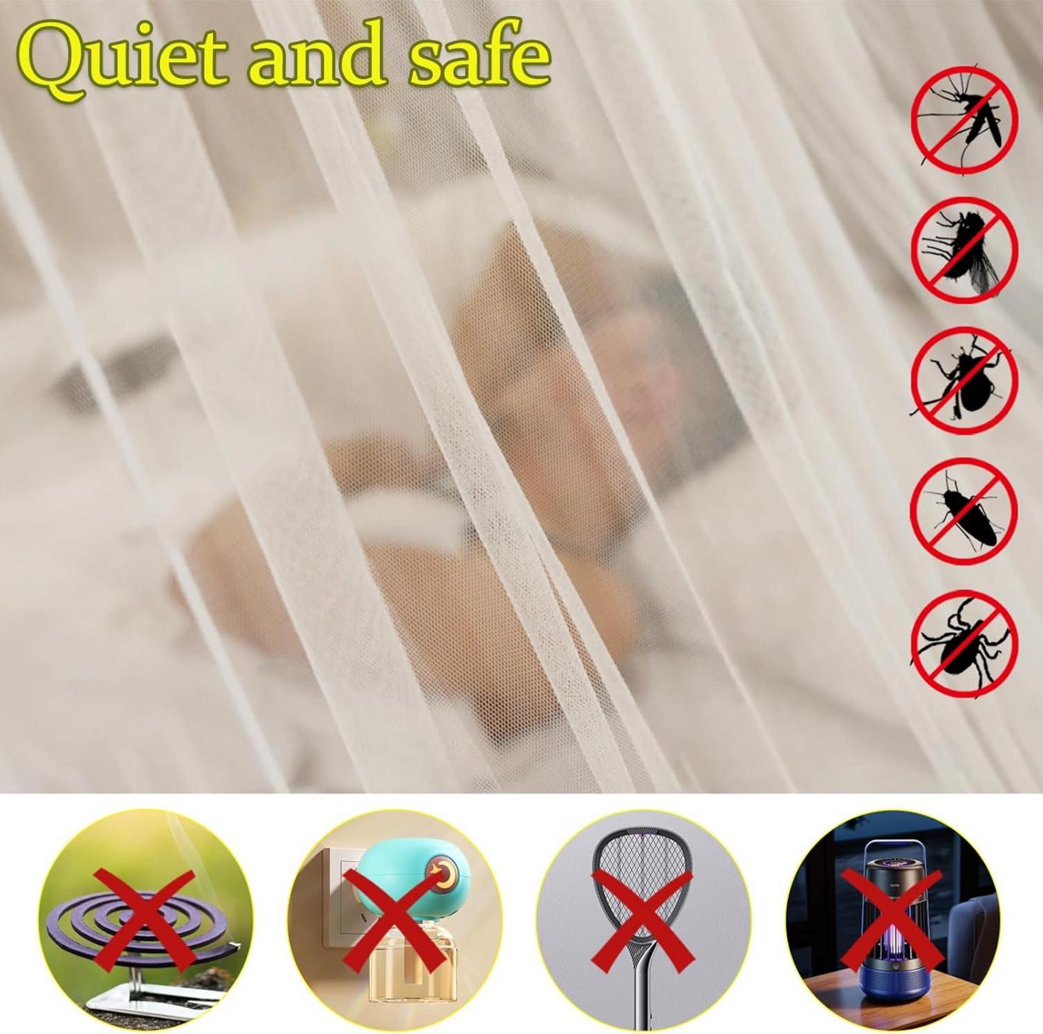 Moskitonetz Bett Doppelbett 190cm x 210cm x 240cm Mosquito Net