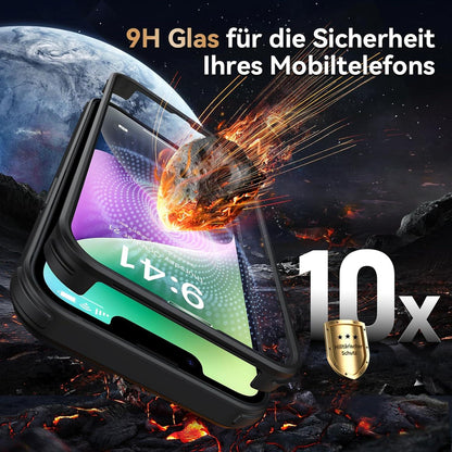 iPhone 14 Hülle 360 Grad Schutz Stoßfest Schwarz 6.1 Zoll