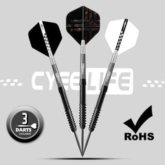 Professionelles Tungsten Darts Set 23 Gramm mit 3 Schäften