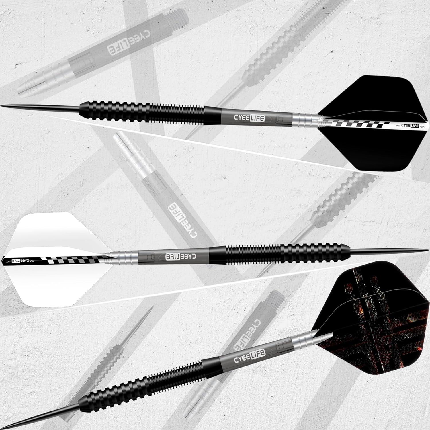 Professionelles Tungsten Darts Set 23 Gramm mit 3 Schäften