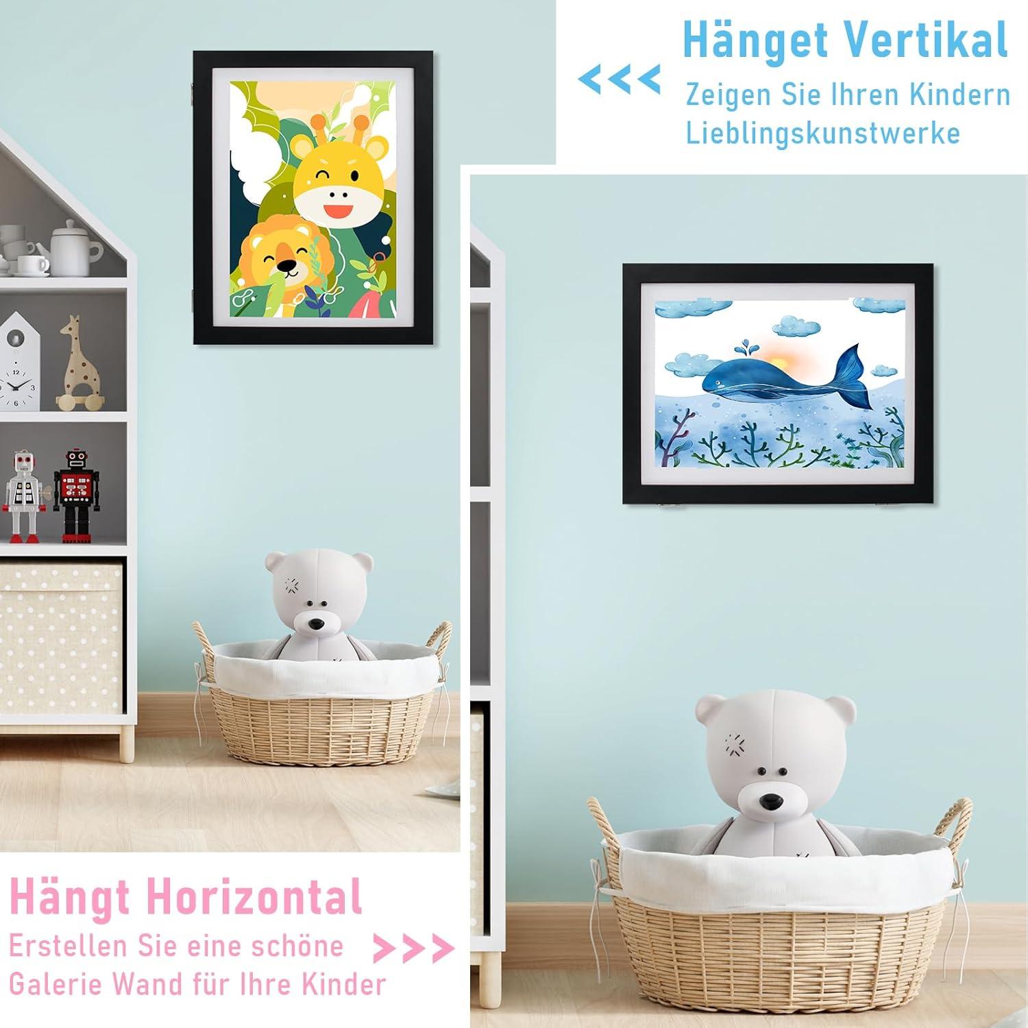 Kodilin 2er Set A4 Kunst Bilderrahmen Kinderzeichnungen öffnen