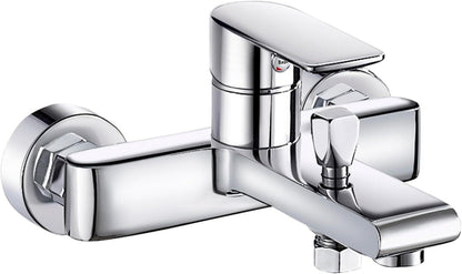 Badewannenarmatur Aufputz Chrom Einhand-Wannenarmatur 1/2 Zoll