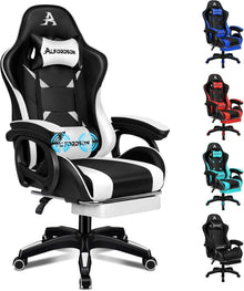 Ergonomischer Bürostuhl mit Massage-Lendenkissen und Fußstütze