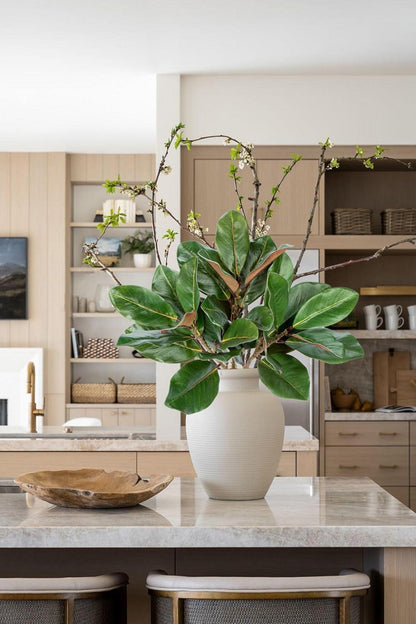 5er Set Künstliche Magnolie Blumen Spray 64cm Dekoration Büro Zuhause