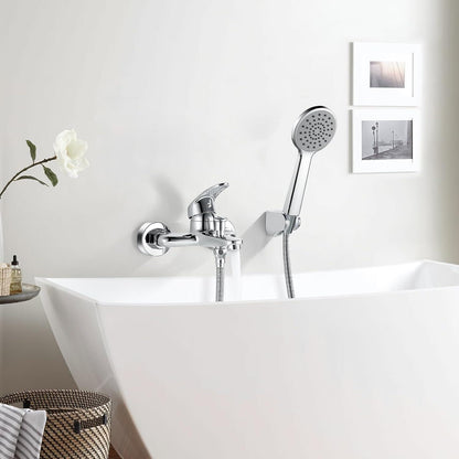 Badewannenarmatur mit Handbrause, Chrom, 1.5m Schlauch