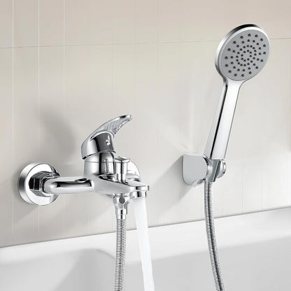 Jacurley Badewannenarmatur Handbrause Einhand Wasserhahn Mischbatterie Duschset