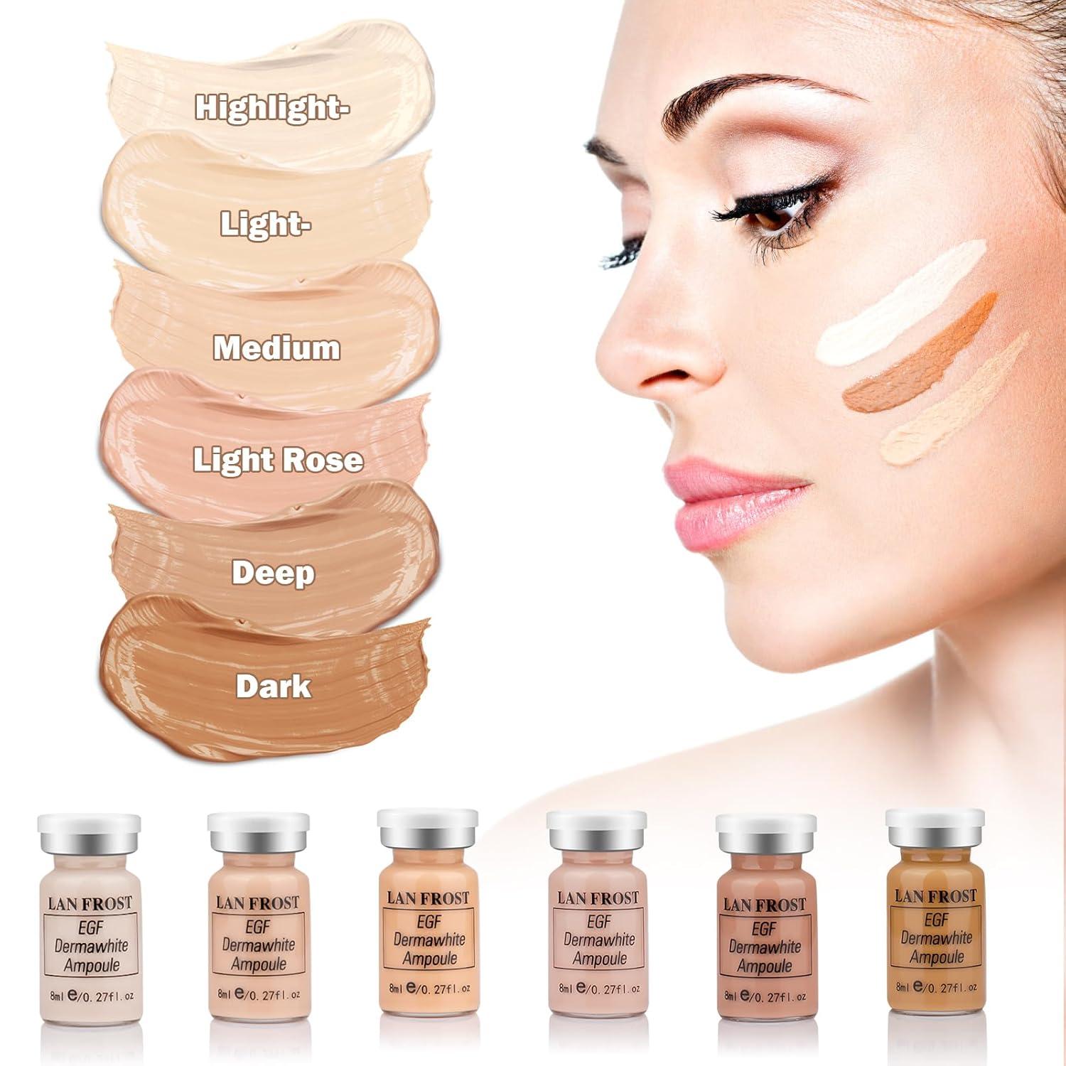 BB Facial Glow Serum Starter Kit 6pcs Hyaluronsäure Foundation 8ml Anti-Aging