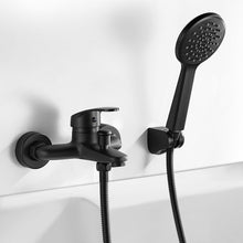 Badewannenarmatur Schwarz Handbrause Einhebel Duscharmatur Duschkopf