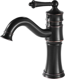 Wasserhahn Schwarz Antik für Bad Waschbecken 360° schwenkbar