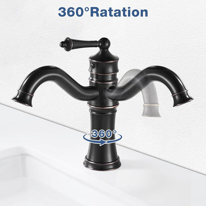 Wasserhahn Schwarz Antik Armatur Bad Waschtischarmatur Retro