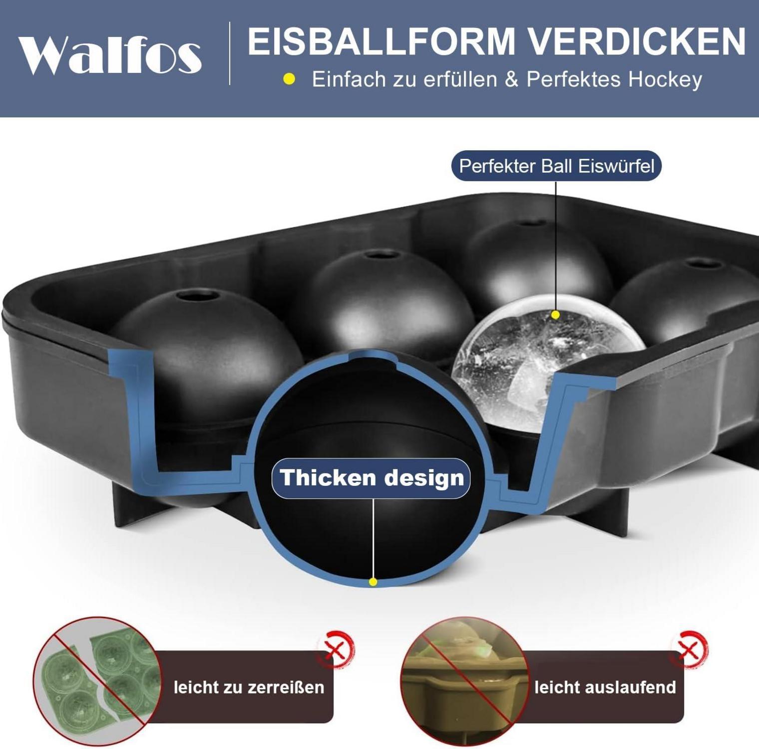 Silikon Eiswürfelform Set BPA-frei Cocktails Whisky Wein