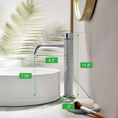 Moderne Chrom Waschtischarmatur mit Einhebel-Mischbatterie