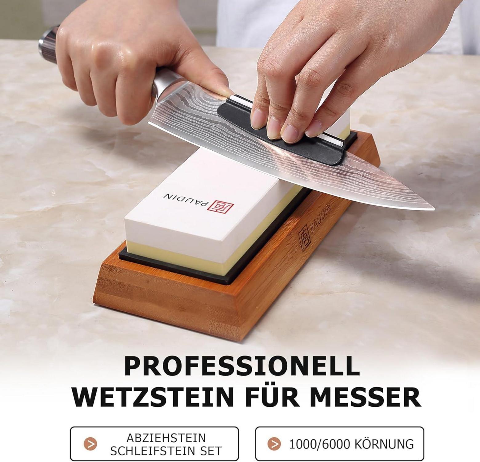 PAUDIN Premium 1000/6000 Whetstone Messerschärfstein- Wasserstein- Schleifstein