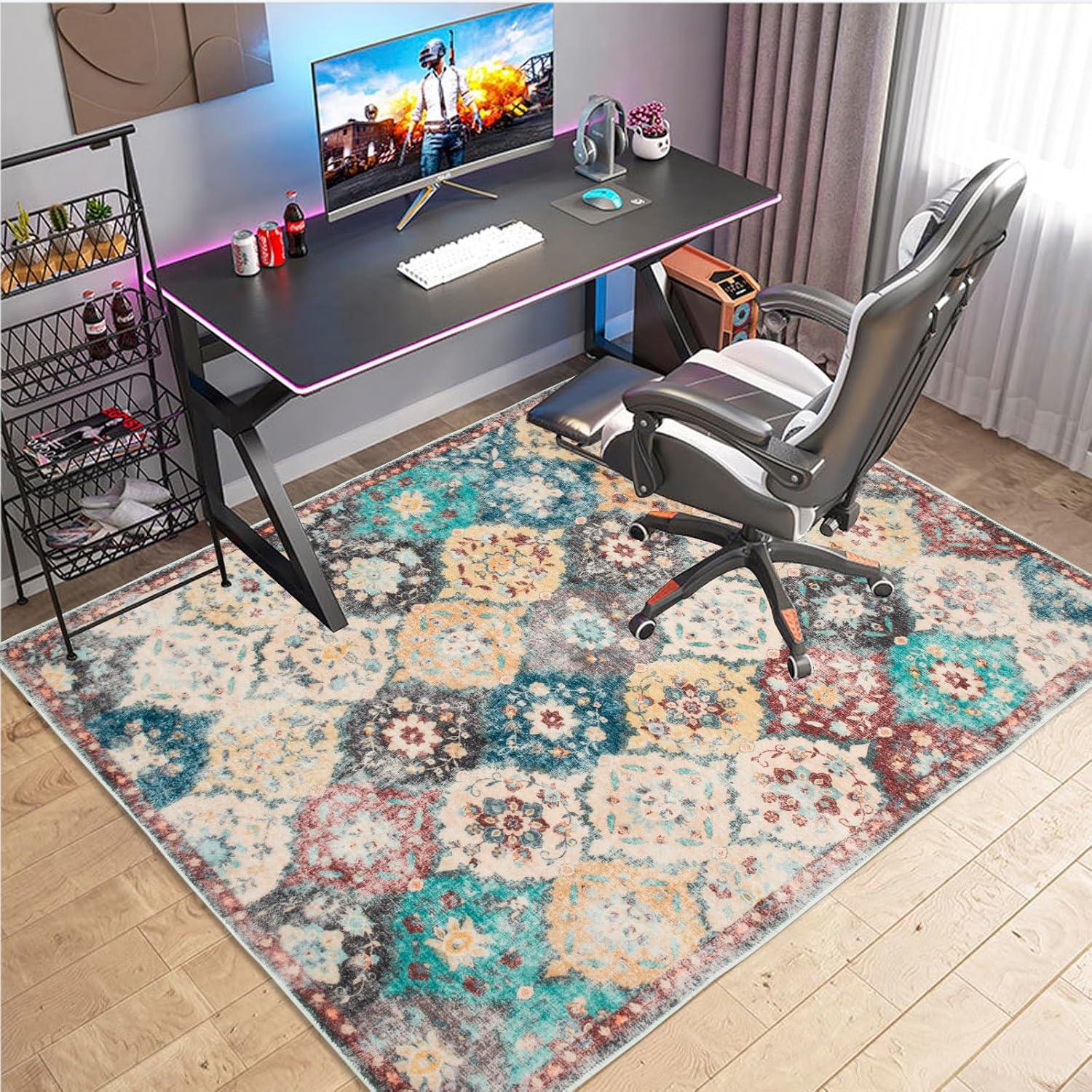 Bodenschutzmatte 150x120cm Gaming Bürostuhl Teppich rutschfest 120 x