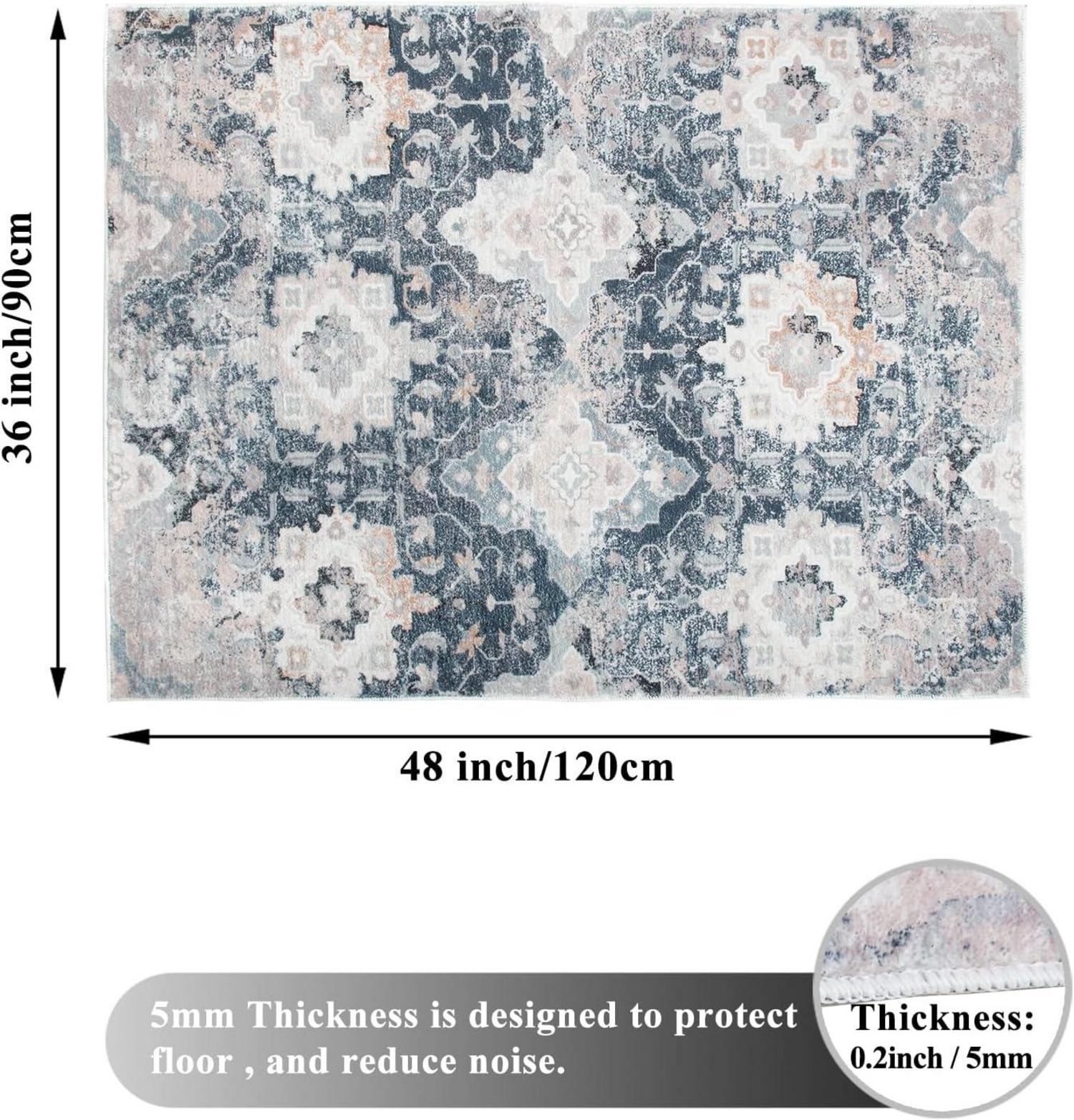 Bodenschutzmatte 120x90cm für Hartböden Teppich rutschfest Bürostuhl Gaming