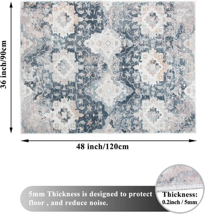 Bodenschutzmatte 120x90cm für Hartböden Teppich rutschfest Bürostuhl Gaming