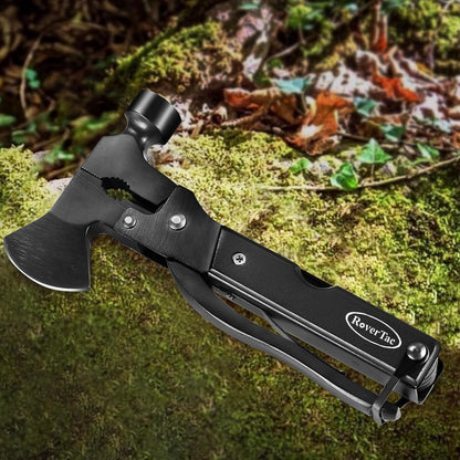 Multitool Axt Beil Camping Werkzeug Geschenke Männer 14-in-1 Schwarz