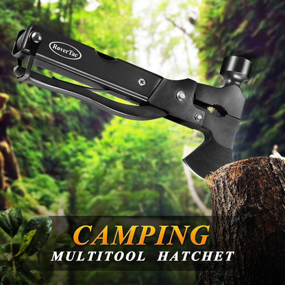 Multitool Axt Beil Camping Werkzeug Geschenke Männer 14-in-1 Schwarz