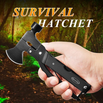 Multitool Axt Beil Camping Werkzeug Geschenke Männer 14-in-1 Schwarz
